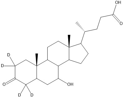 7α-Hydroxy-3-oxocholan-24-oic-2,2,4,4-[d4] Acid